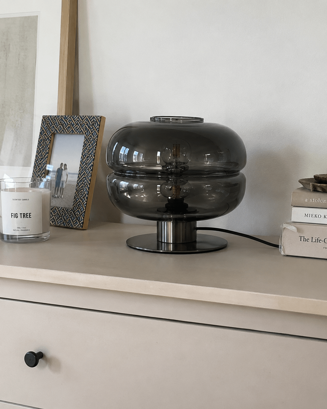 Simone | Postmodern Glass Table Lamp - Luma House