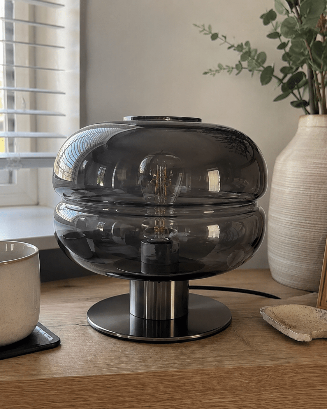 Simone | Postmodern Glass Table Lamp - Luma House