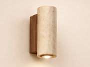 Solene | Wabi Sabi Travertine Wall Sconce - Luma House