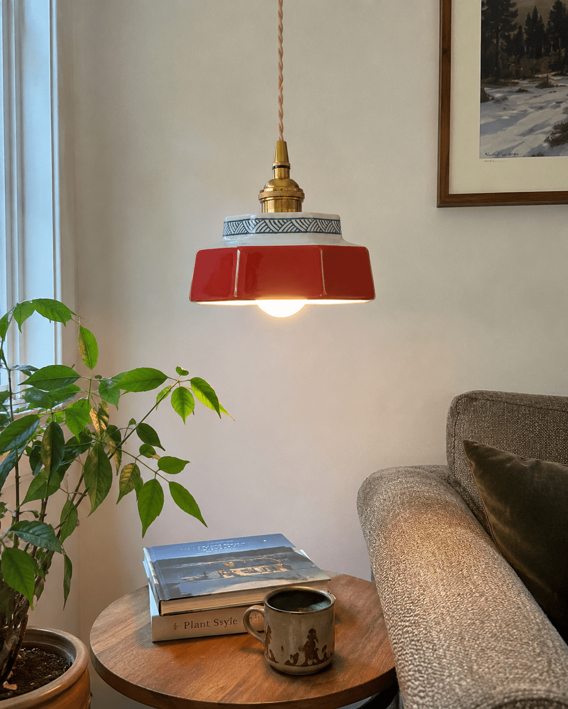 Taro | Retro Ceramic Pendant Light - Luma House