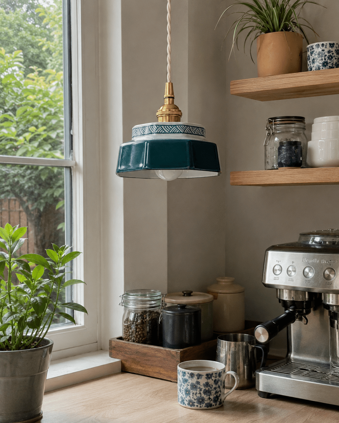 Taro | Retro Ceramic Pendant Light - Luma House