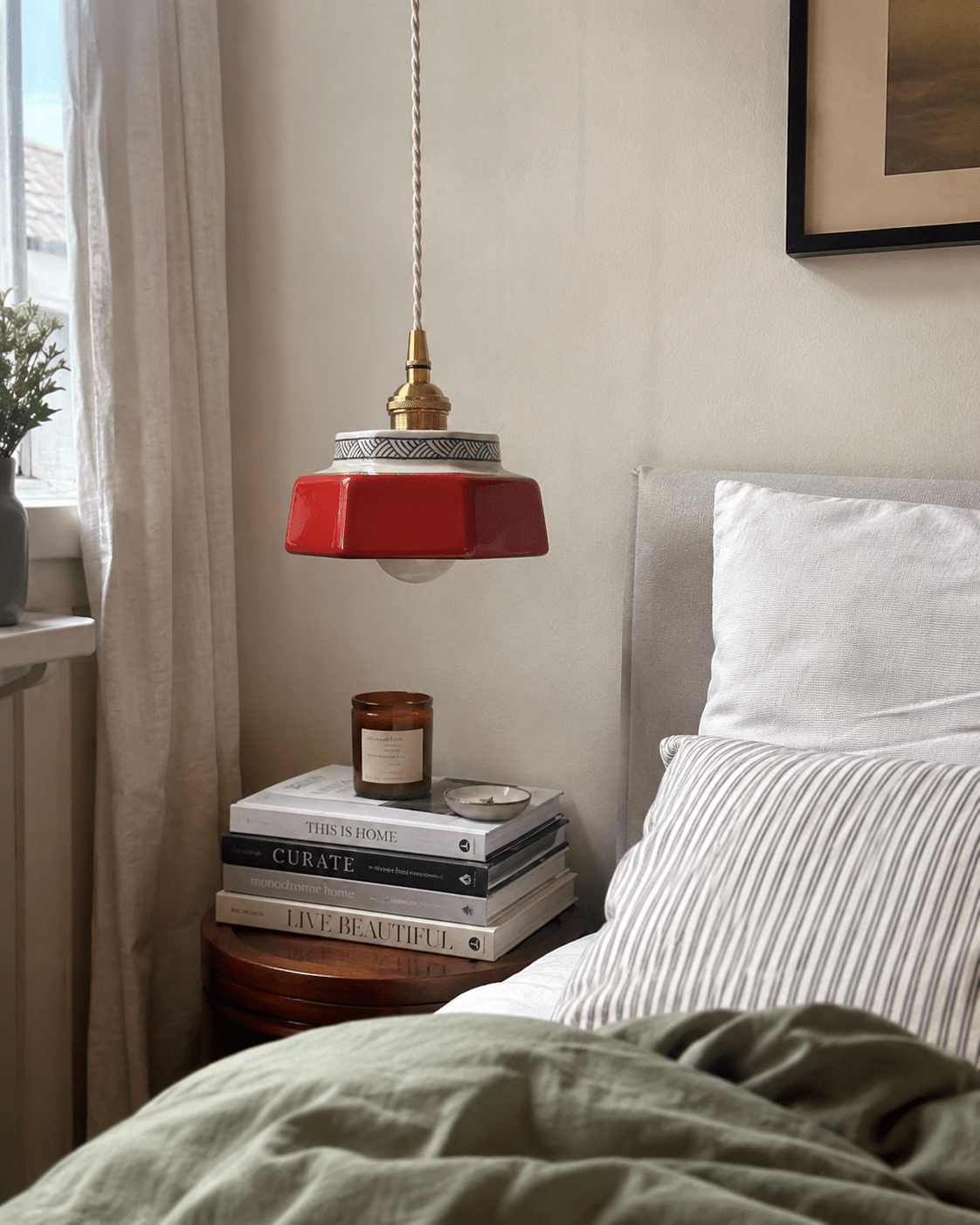 Taro | Retro Ceramic Pendant Light - Luma House