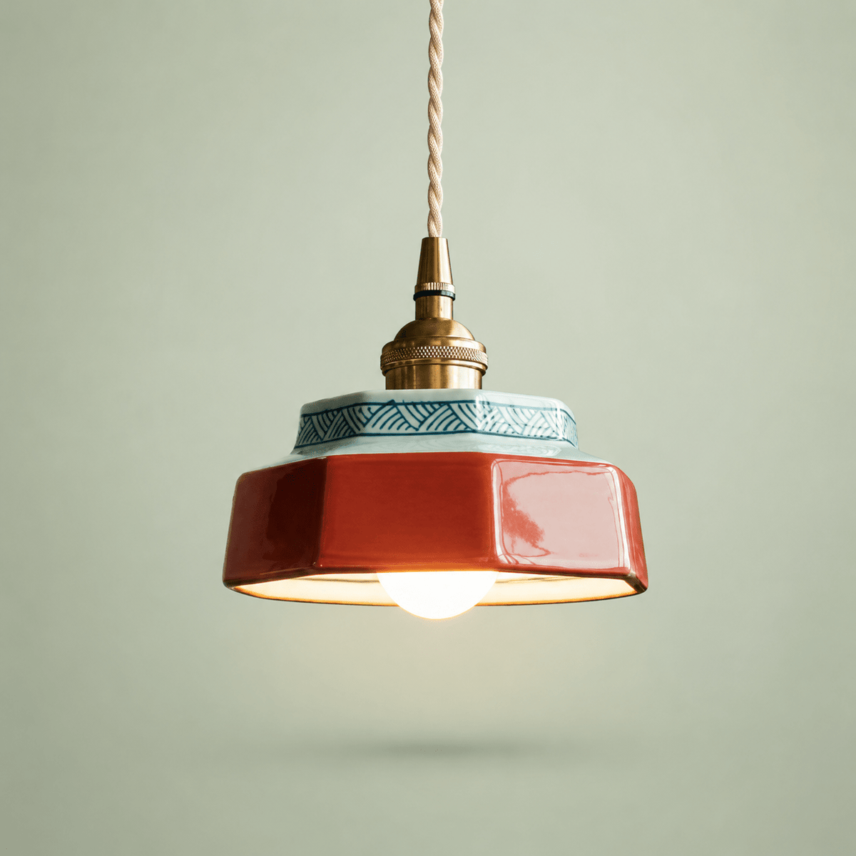 Taro | Retro Ceramic Pendant Light - Luma House