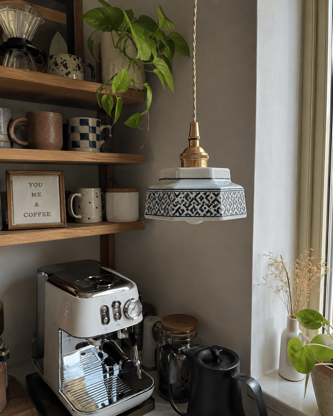 Taro | Retro Ceramic Pendant Light - Luma House