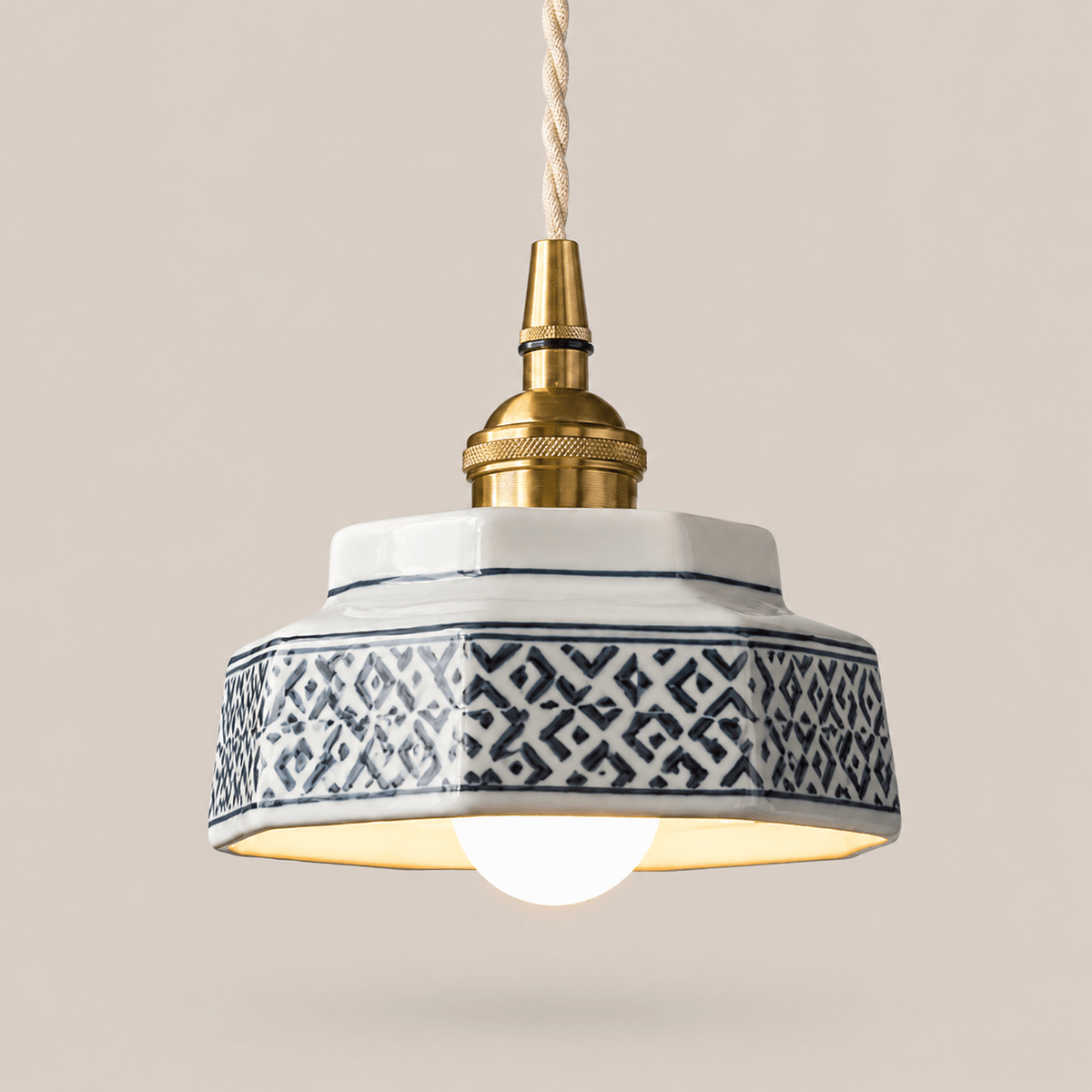 Taro | Retro Ceramic Pendant Light - Luma House