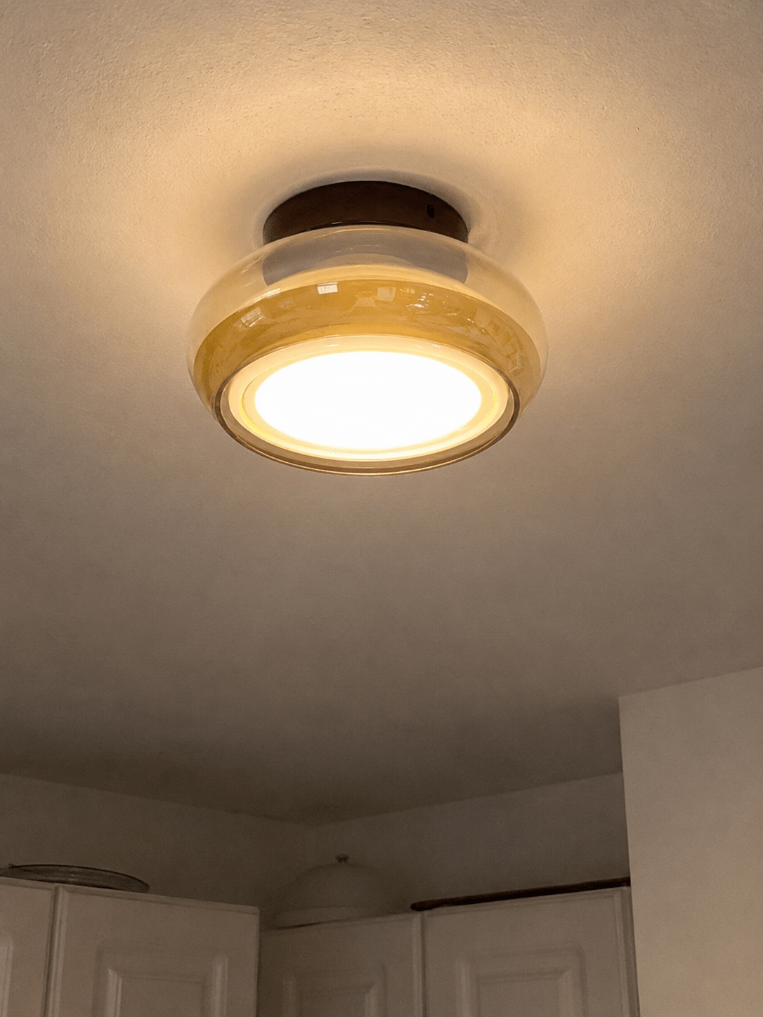Tondo | Cognac Glass Flush Mount Ceiling Light - Luma House