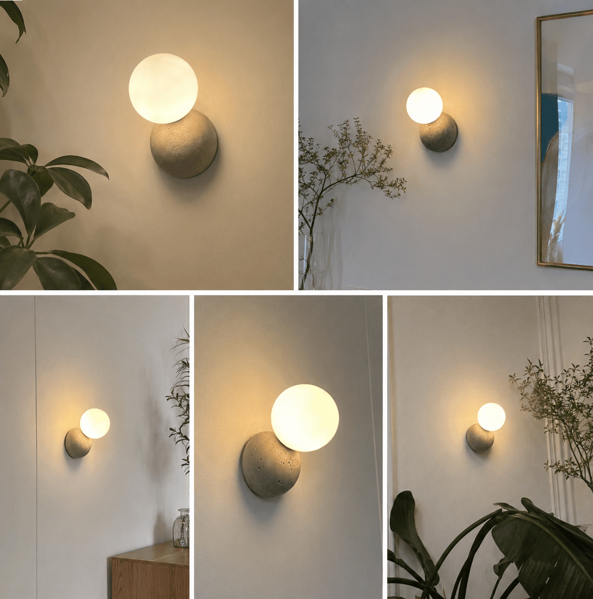 Wes | Stone Globe Wall Sconce - Luma House