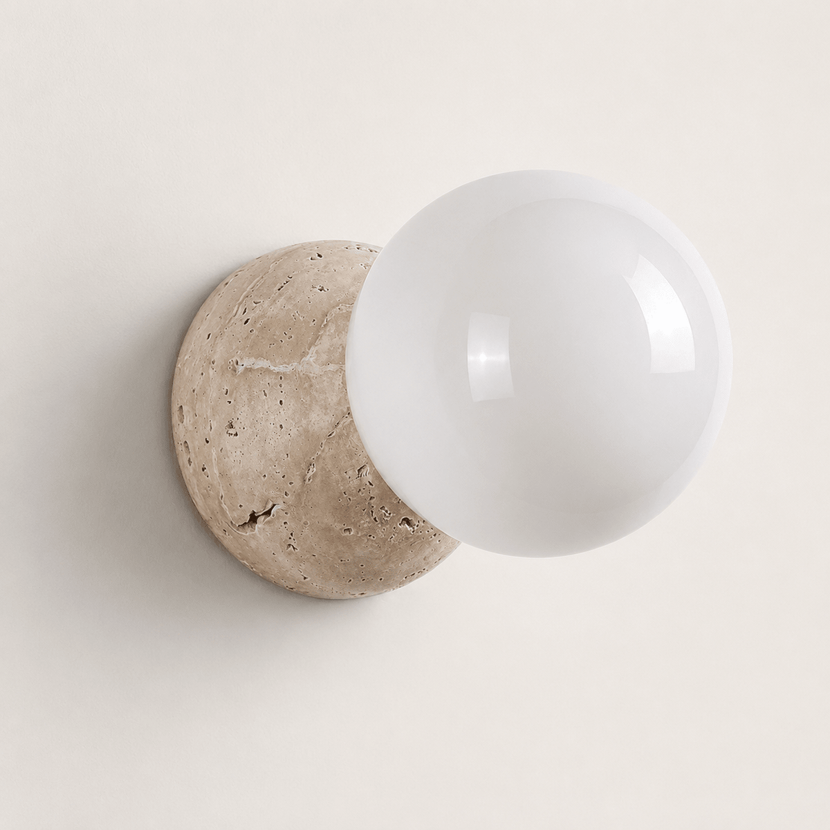 Wes | Stone Globe Wall Sconce - Luma House