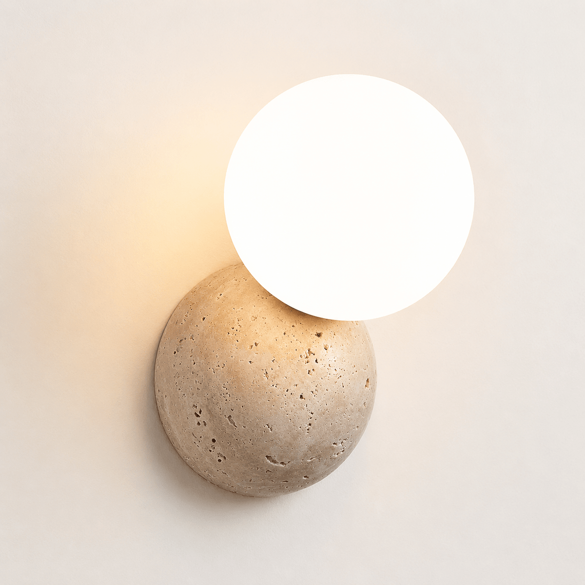 Wes | Stone Globe Wall Sconce - Luma House