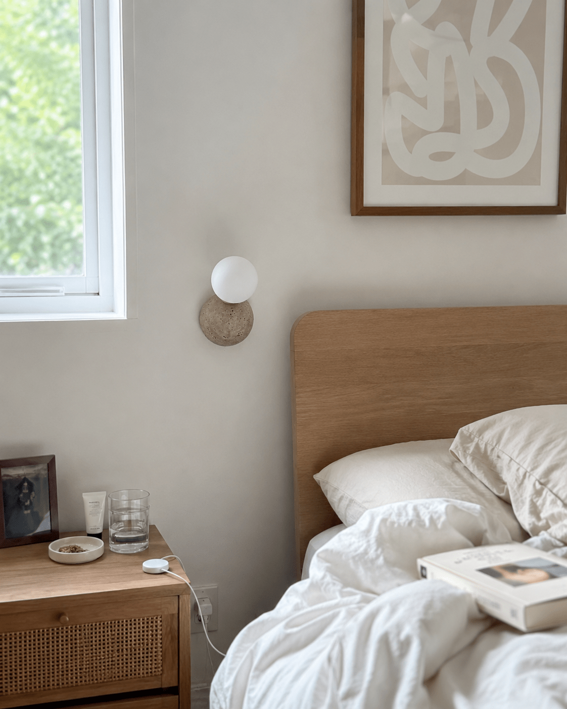 Wes | Stone Globe Wall Sconce - Luma House