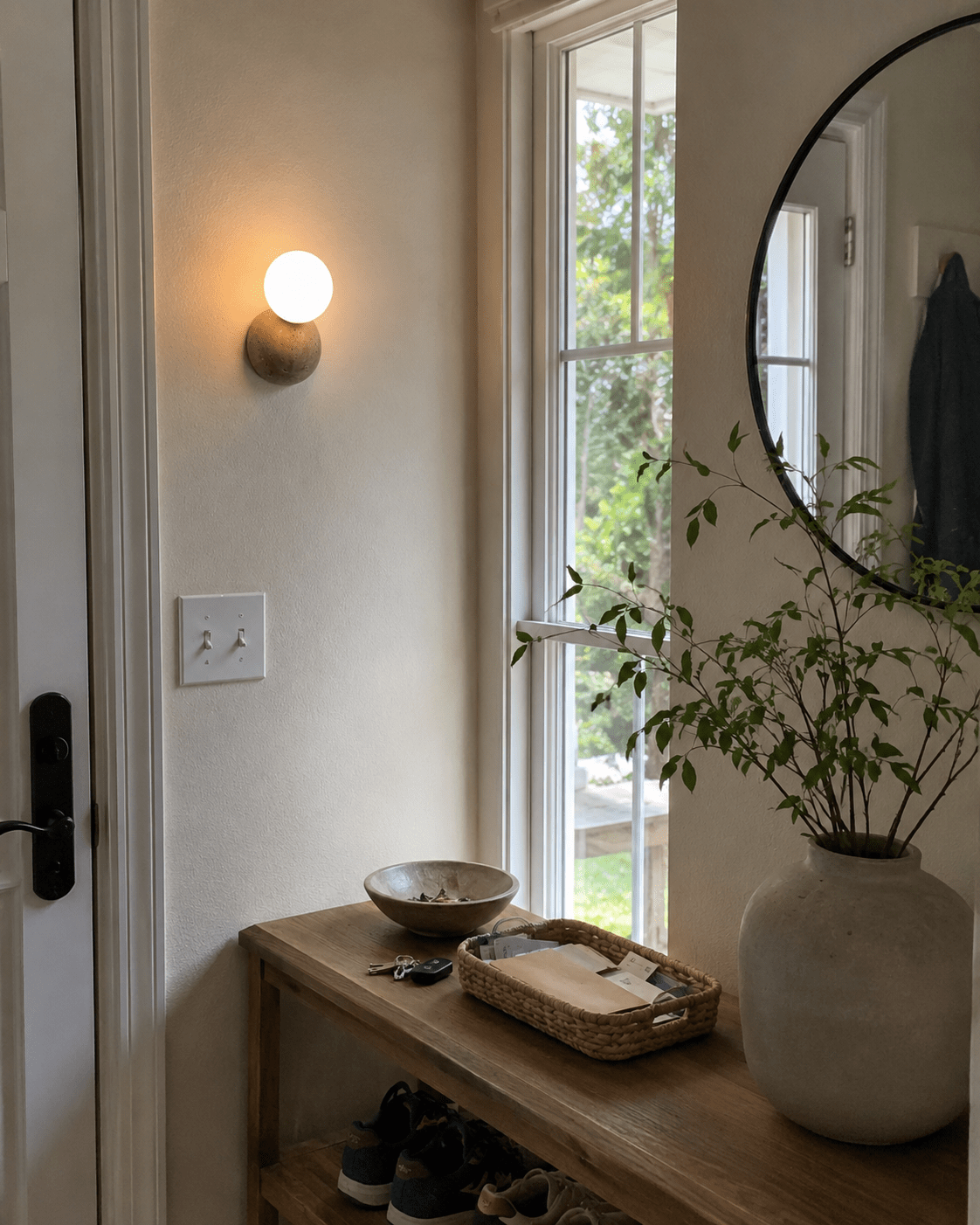 Wes | Stone Globe Wall Sconce - Luma House