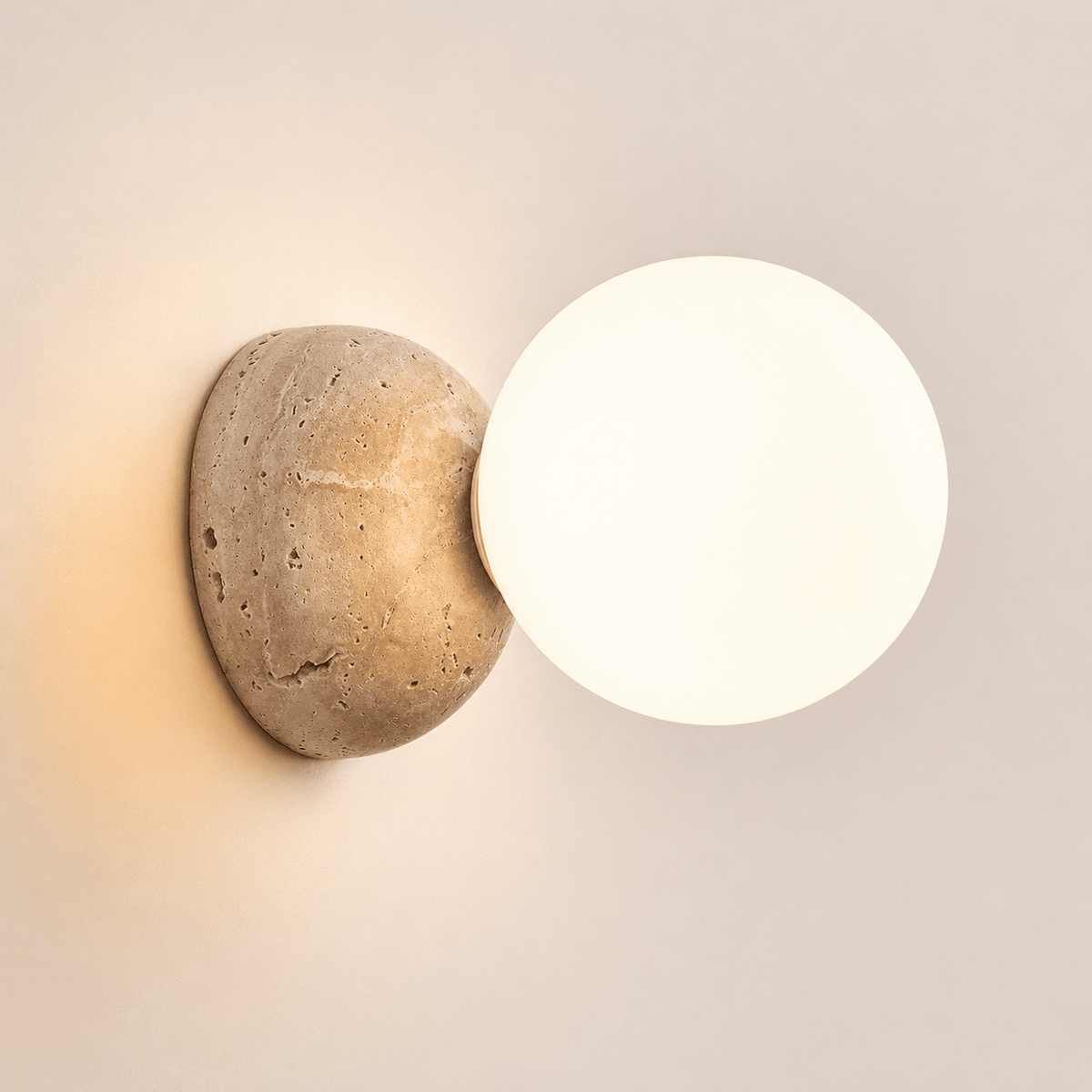 Wes | Stone Globe Wall Sconce - Luma House