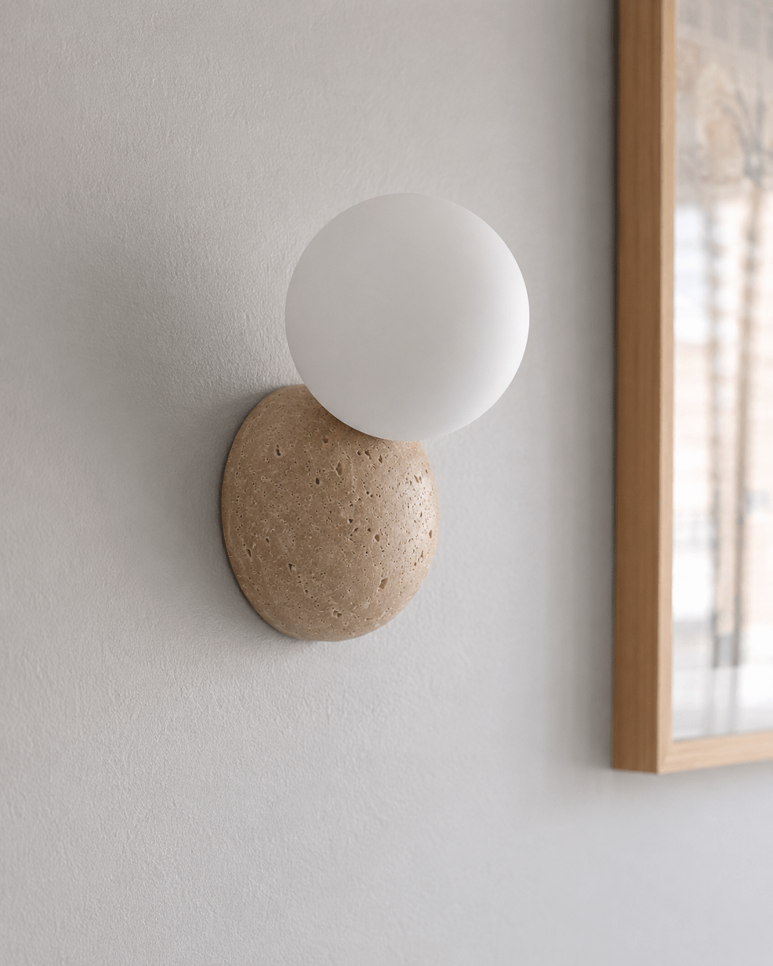 Wes | Stone Globe Wall Sconce - Luma House