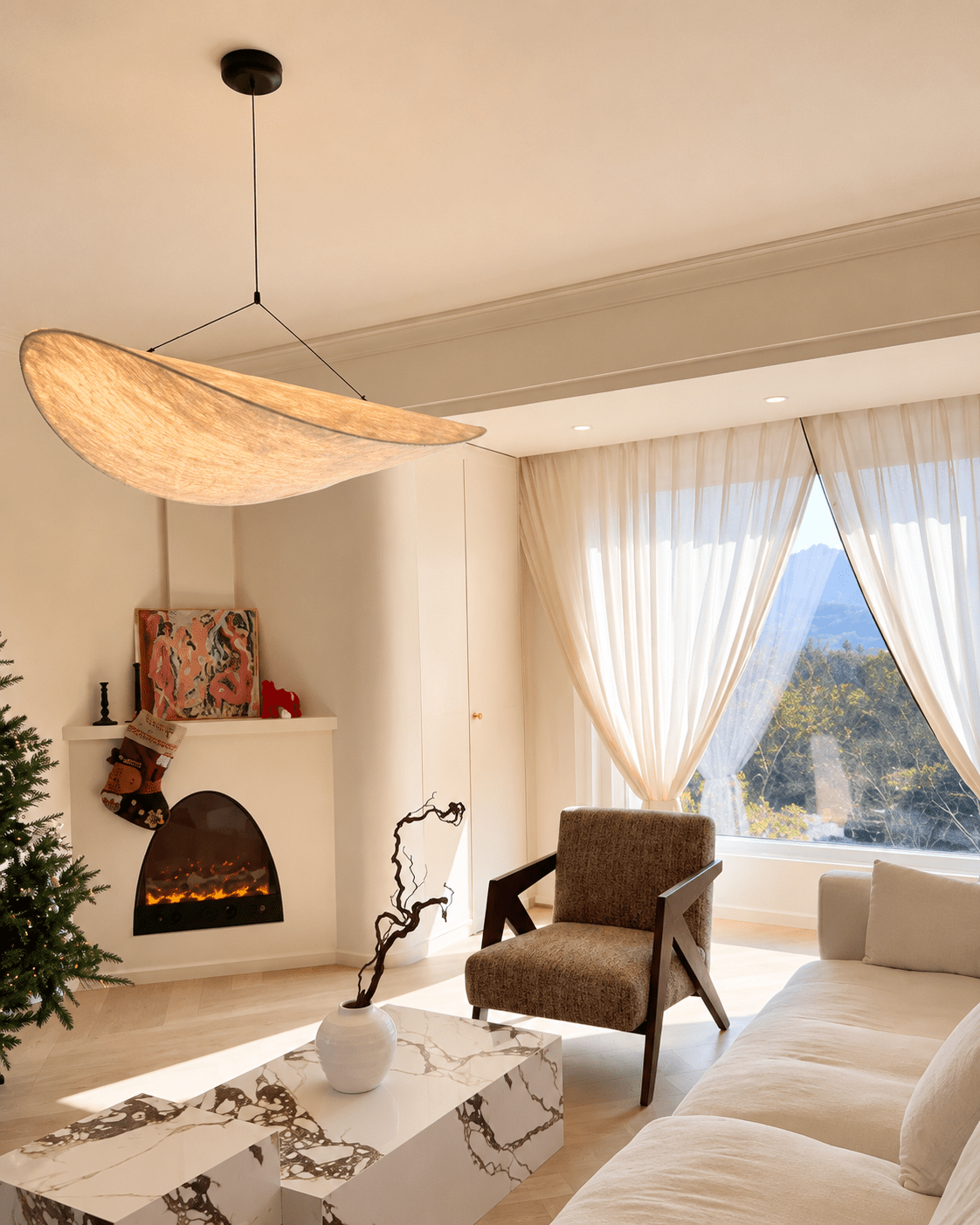 Yuki | Silk Cocoon Pendant Chandelier - Luma House